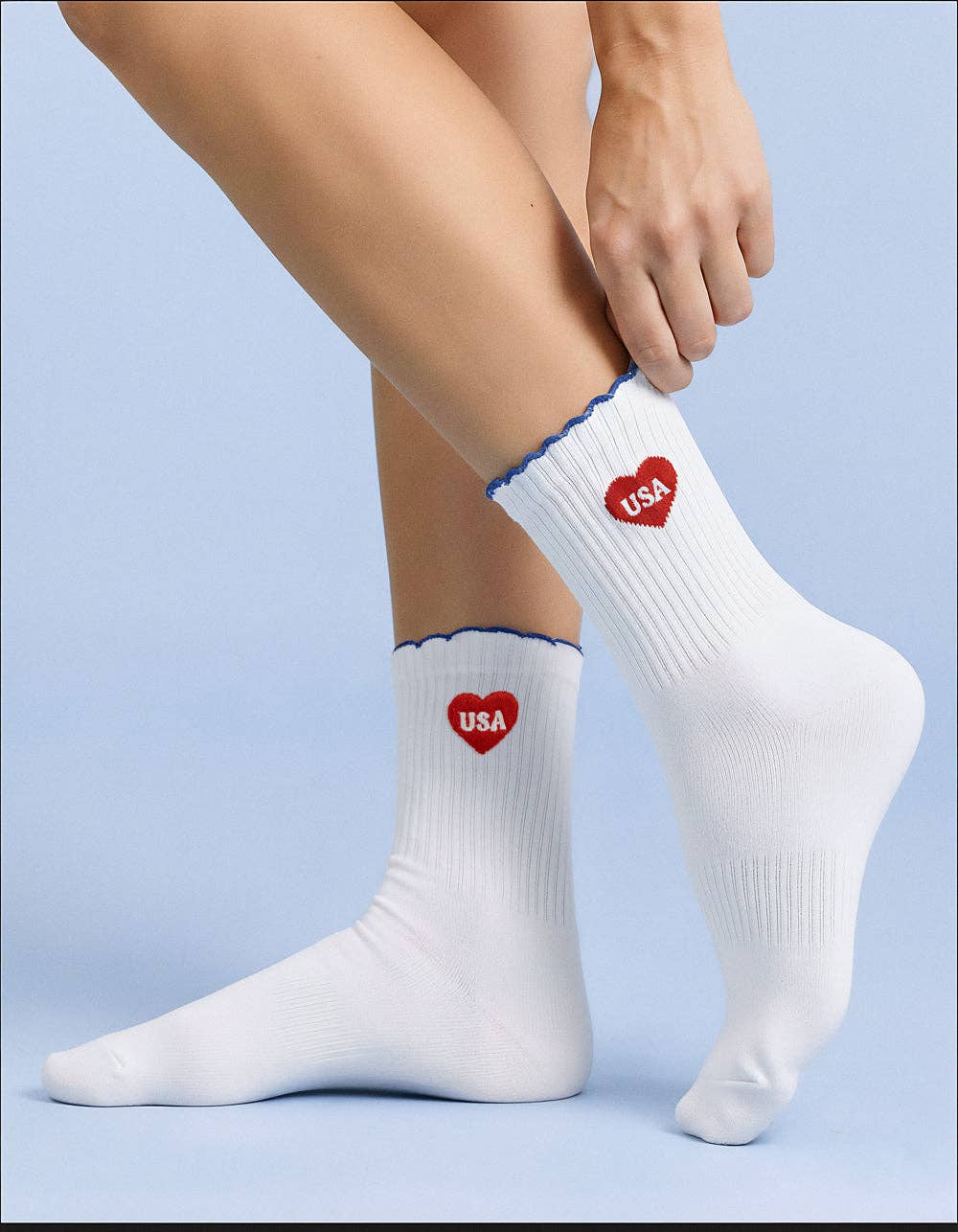 USA Heart Socks