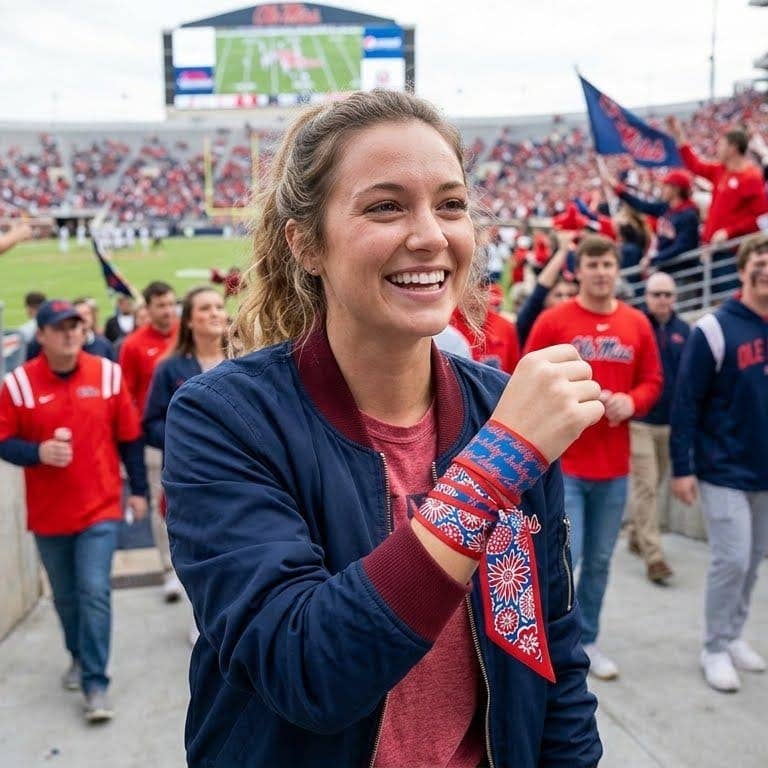 Ole Miss Skinny Scarf