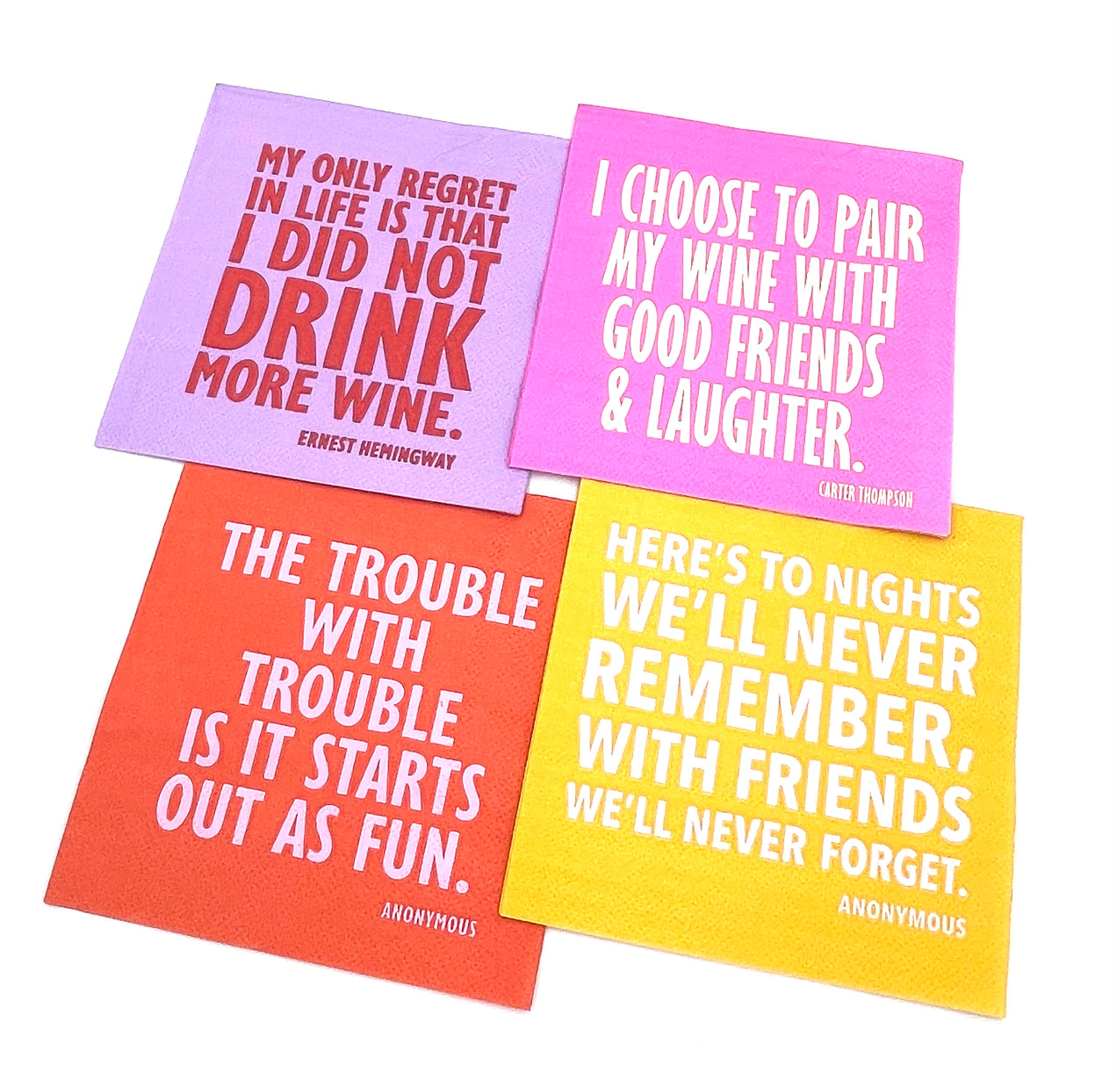 Trouble With Trouble Napkins