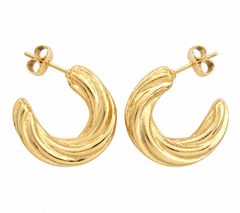 Golden Swirl Hoop
