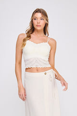 Lace Encounter Bralette (nude)