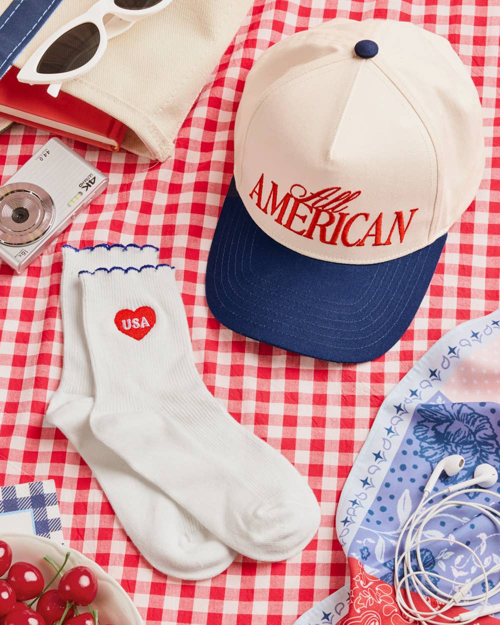 USA Heart Socks