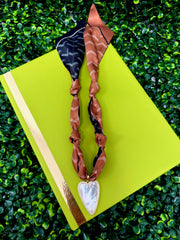 Timeless Heart Scarf Necklace