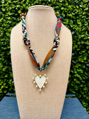 Pearl Kiss Scarf Necklace