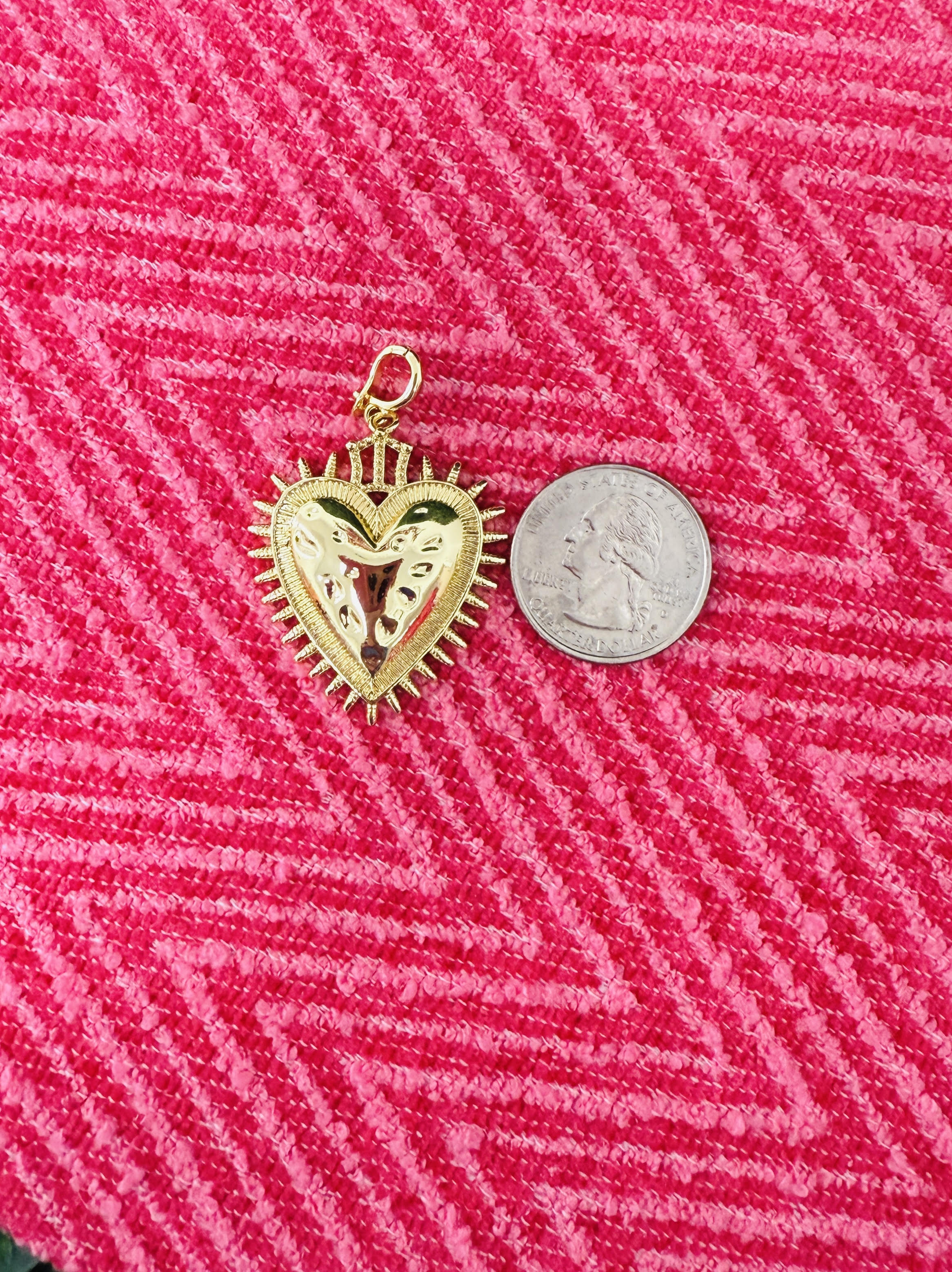Hammer Heart Charm