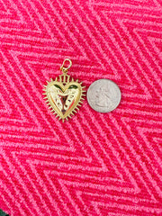Hammer Heart Charm