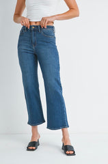 Slim Wide Leg (dark denim)