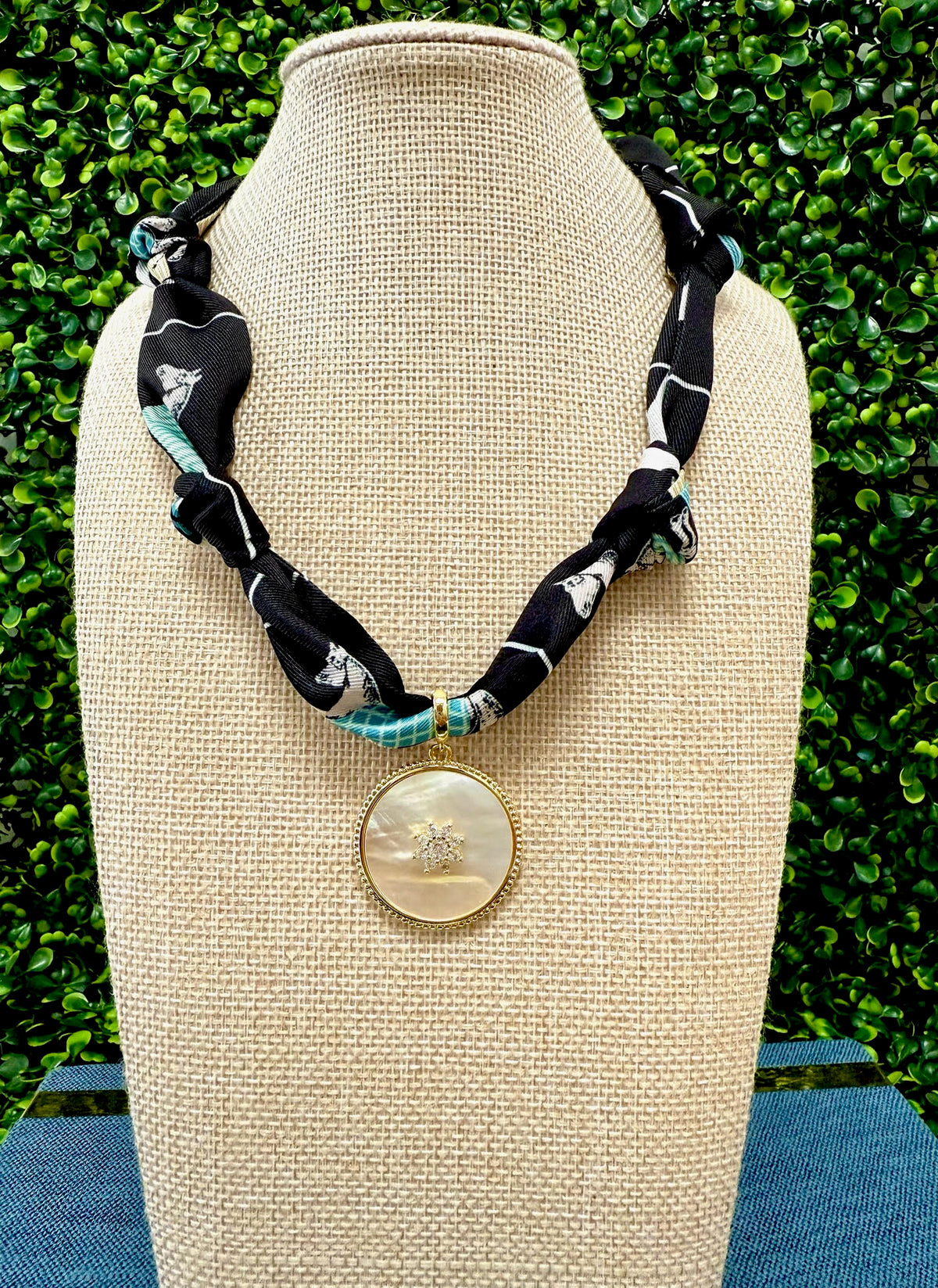 Starry Night Scarf Necklace