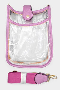Clear Chic Crossbody Bag (purple)