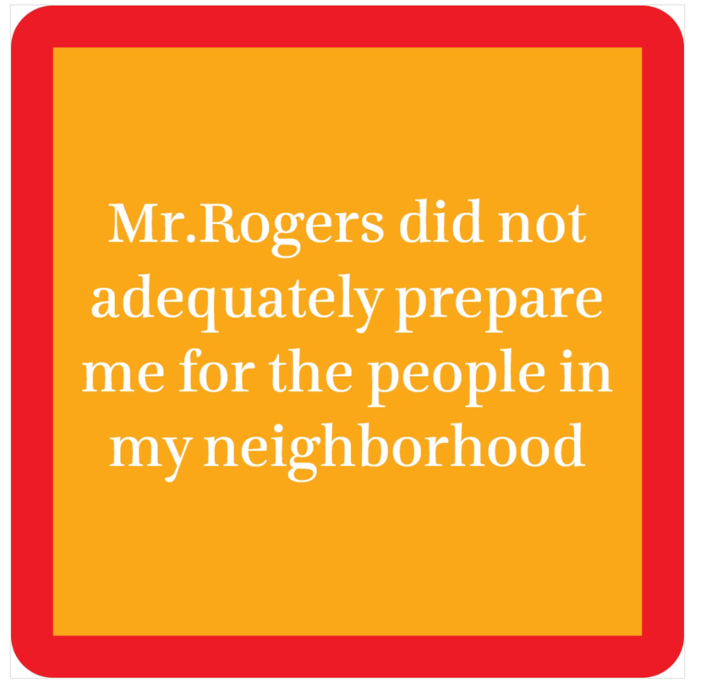 Mr. Rogers Drink Coaster
