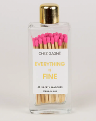Everything Is Fine - Glass Bottle Matches