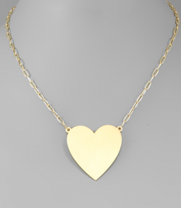 Happy Heart Necklace (gold)