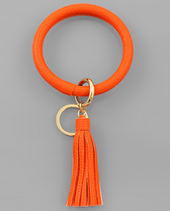 Leather Key Ring Bracelet