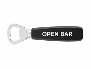 "Open Bar" Wood Bottle Opener