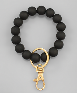 Ball Bead Key Ring (black)