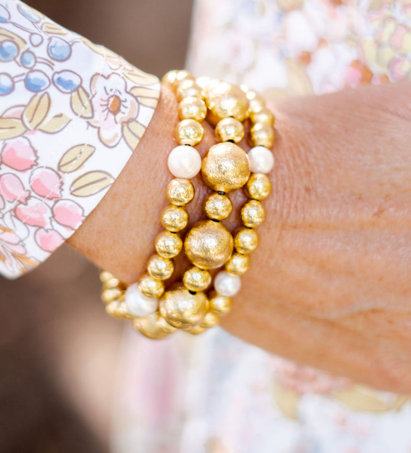 Georgia Mixed Bead Bracelet (14mm AND 6mm)