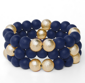 Navy + Gold Stack