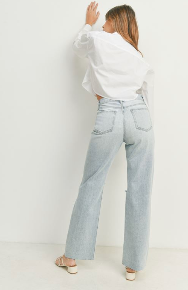 Super High Rise Long Straight (lt denim)