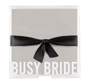 "Busy Bride" Acrylic Stationery Set