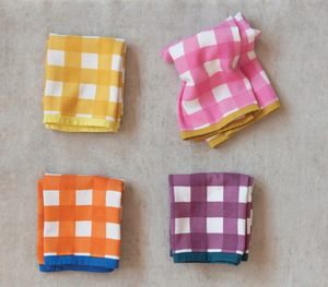 Check Pattern Cotton Tea Towels