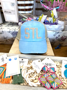 STL Sky Blue Trucker Hat