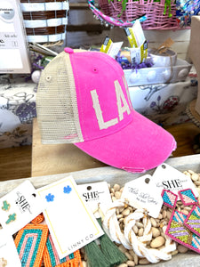 LAKE Sky Pink Trucker Hat