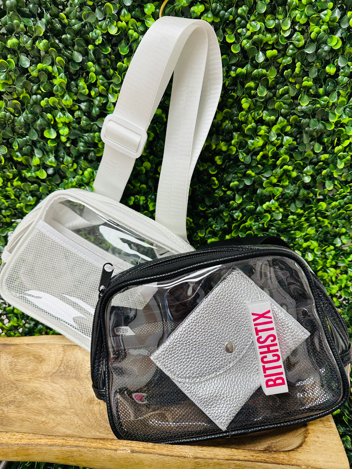 Clear Bum Bag (white)